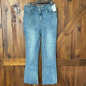 Good Heart Matilda Jane High Rise Split Flare Size 8 Jean NWT